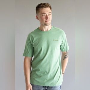 NWT Patagonia Fitz Roy Icon Responsibili-Tee T-Shirt | Rinsed Green | Size M
